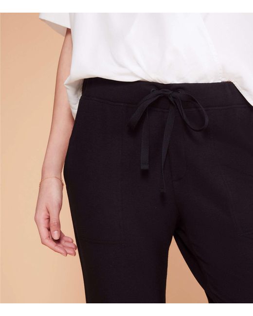 LOFT Lou & Grey Signature Softblend Sweatpants in Black - Lyst