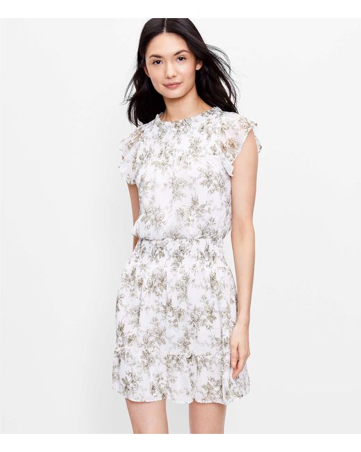 loft ruffle dress