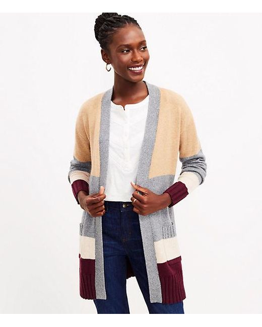LOFT Petite Colorblocked Belted Pocket 