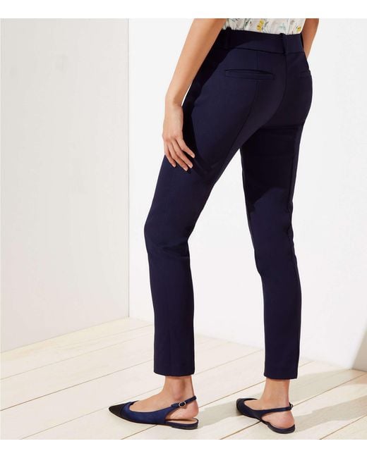 LOFT Petite Skinny Ankle Pants In Marisa Fit in Blue Lyst