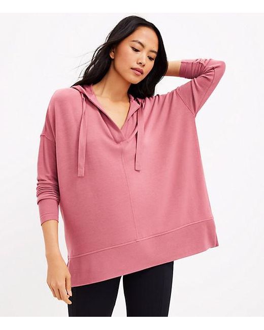 Grey Signaturesoft V-neck Tunic Hoodie 