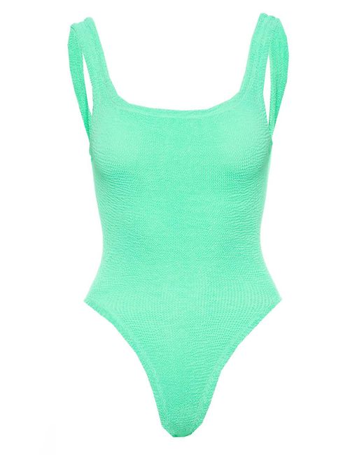 Hunza G Synthetic Lima Square Neck One Piece Swimsuit in Lime (Green ...