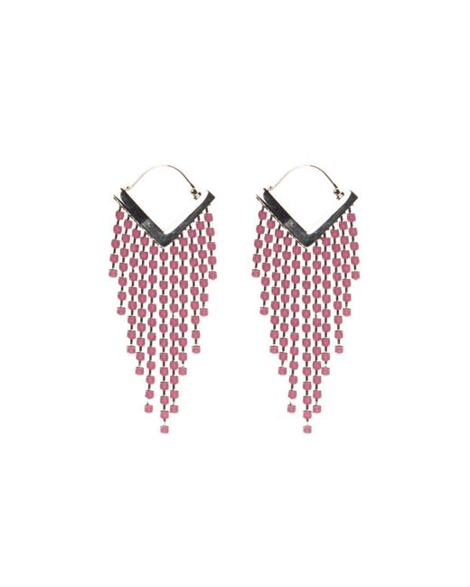 Isabel Marant Boucle D'oreille Pink Melting Chandelier Earrings | Lyst