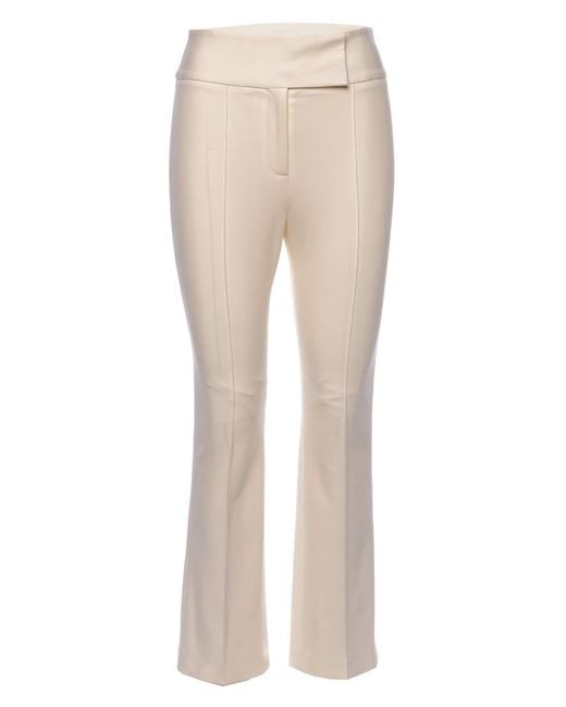 Veronica Beard Jupiter Off-white Cotton Blend Cropped Pants | Lyst