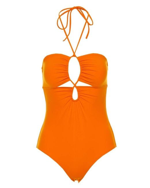 Ulla Johnson Synthetic Minorca Maillot One Piece Swimsuit in Marigold ...