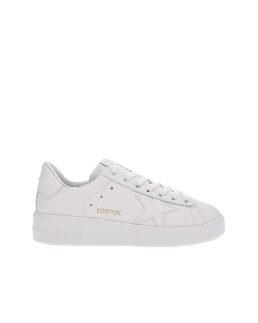 Golden Goose Pure Star Classic White Leather Sneakers | Lyst