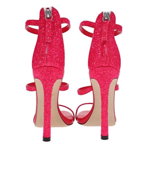 Hot pink sales glitter heels