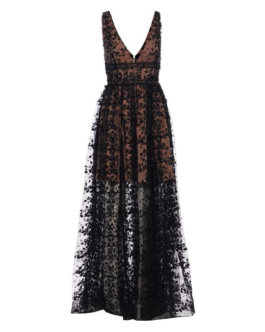 Bronx and Banco Megan Embellished Maxi Dress in Black | Lyst