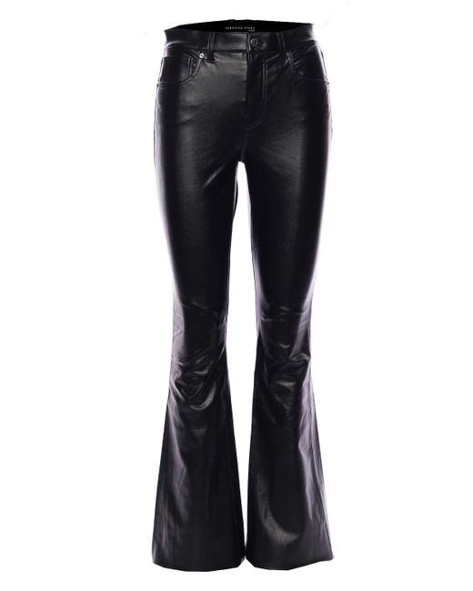 Veronica Beard Beverly High Rise Vegan Leather Pants in Black (Blue ...
