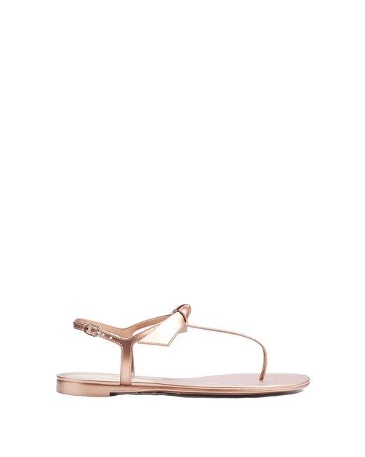 Alexandre Birman Clarita Jelly Flat Metallic Sandal | Lyst