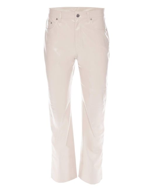 Nanushka Vinni CrÃ¨me Vegan Leather Pants | Lyst