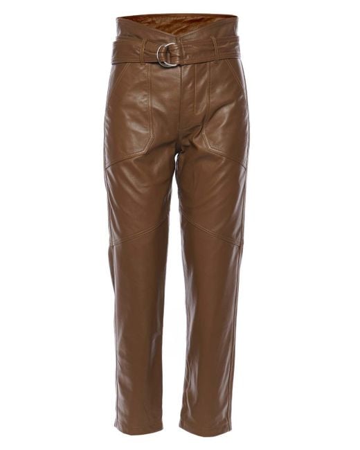 Marissa Webb Bennett Patch Pocket Leather Pants | Lyst