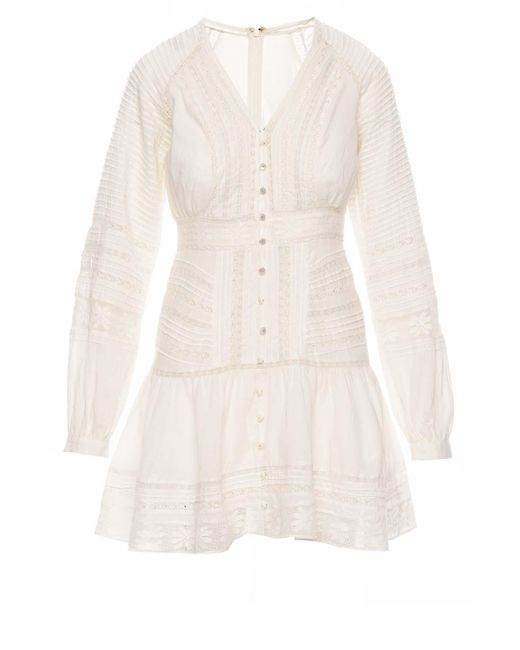 Veronica Beard Addilyn Lace Mini Dress in White | Lyst