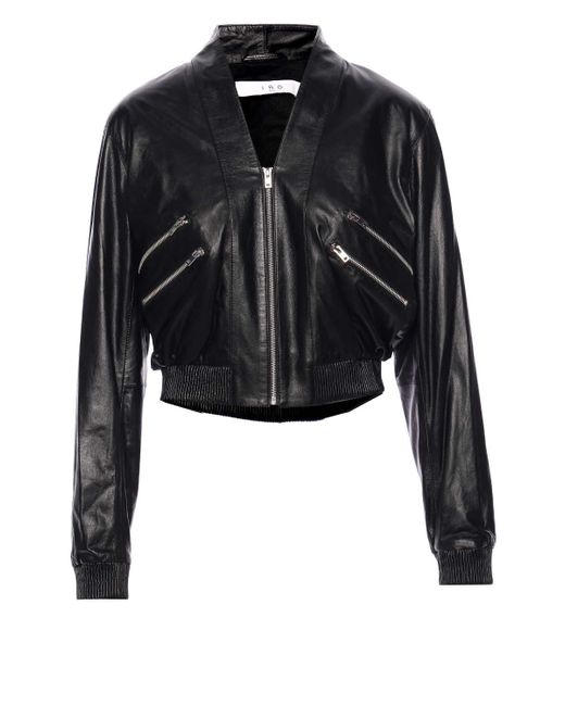 IRO Brita Leather Jacket in Black | Lyst UK