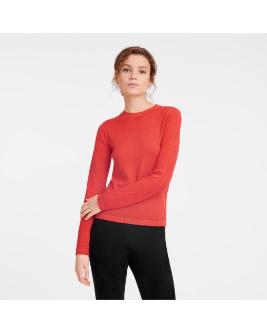 Longchamp Red Pullover