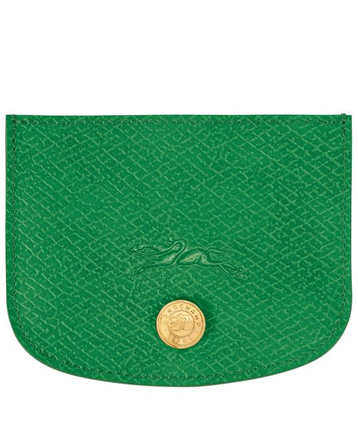 Longchamp Green Karten-Etui Épure