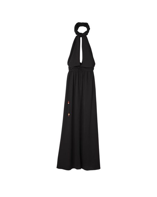 Longchamp Black Langes Kleid