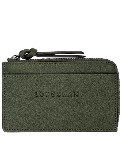 Longchamp Green Karten-Etui 3D