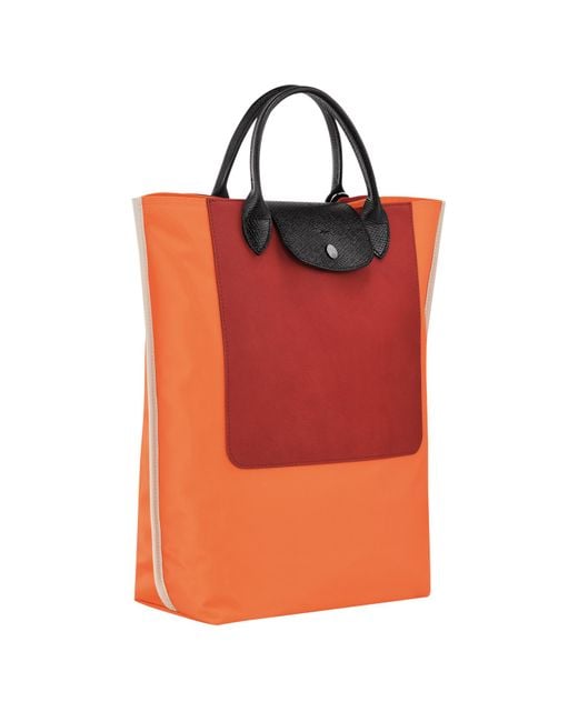 Longchamp Orange Tote Bag M Cabas