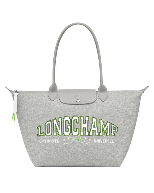Bolso shopper L Le Pliage Collection Longchamp de color Metallic