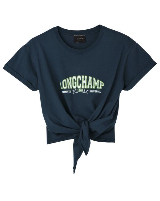 Longchamp Gestrikt T-shirt in het Blue