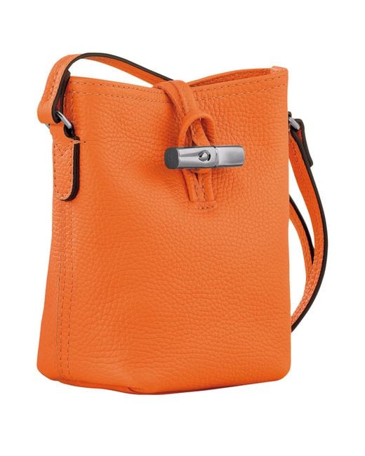 Bolso bandolera XS Roseau Essential Longchamp de color Orange