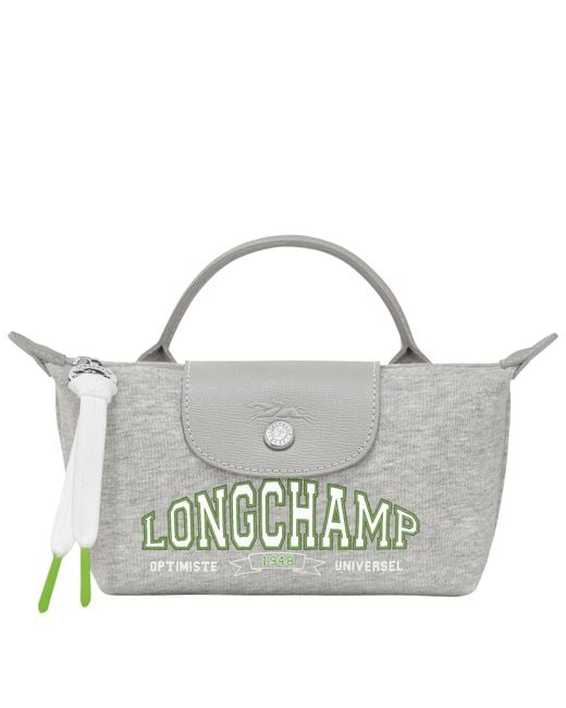 Longchamp Gray Pochette Le Pliage Collection