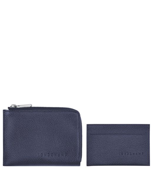 Porte-monnaie 2 en 1 Le Foulonné Longchamp pour homme en coloris Bleu - Lyst