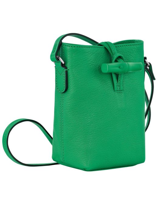 Bolso bandolera XS Le Roseau Longchamp de color Green