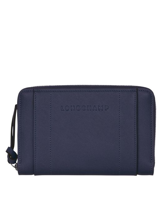 Longchamp Blue Geldbörse 3D
