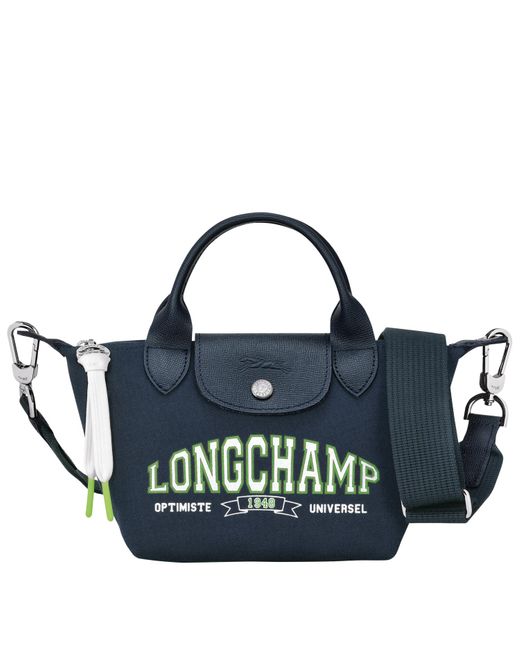 Longchamp Tas Met Handgreep Aan De Bovenkant Xs Le Pliage Collection in het Blue