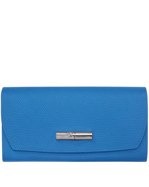 Portefeuille à rabat Roseau Longchamp en coloris Bleu | Lyst