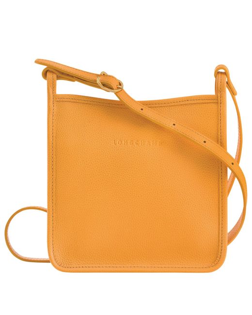 Longchamp Orange Umhängetasche mit Reißverschluss S Le Foulonné