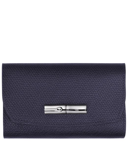 Longchamp Blue Brieftasche im Kompaktformat Le Roseau