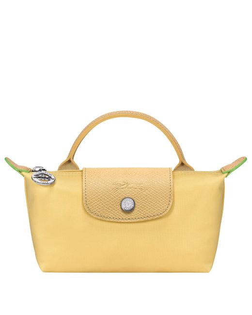 Longchamp Pochette mit Henkel Le Pliage Green in Gelb Lyst DE