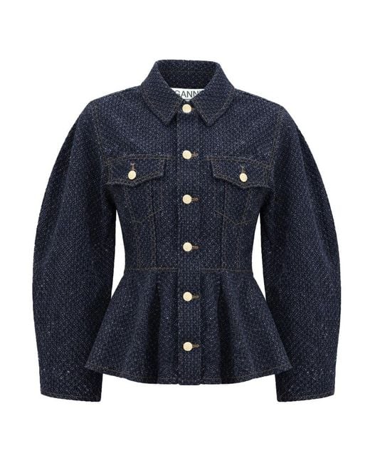 Ganni Blue Jacket