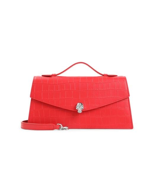McQueen Red Skull Top Handle