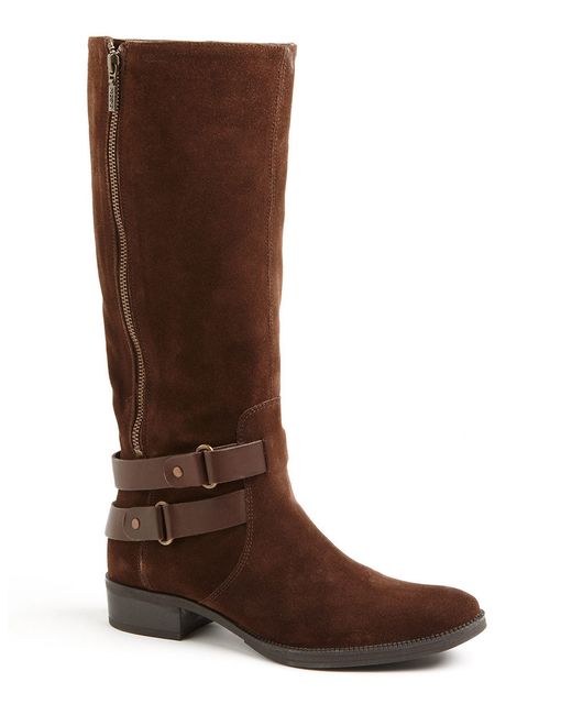 Geox D Mendi Stivali Boots in Brown (Brown Suede) | Lyst