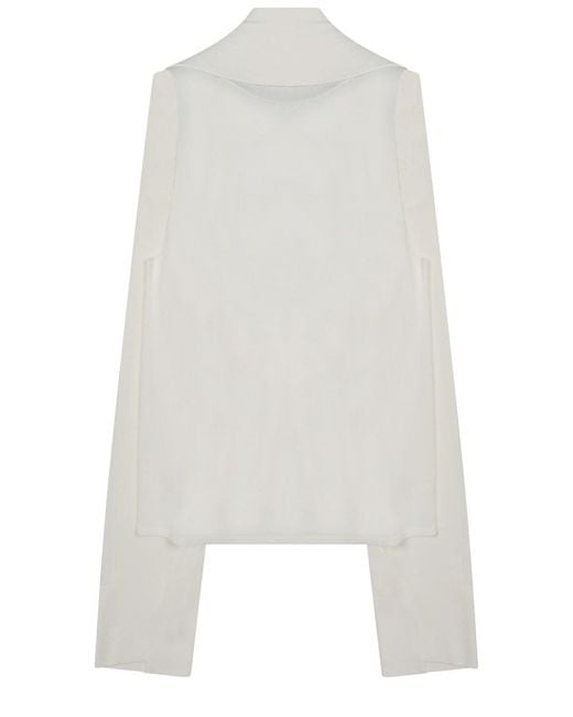Alberta Ferretti White Elegant Mini Top For