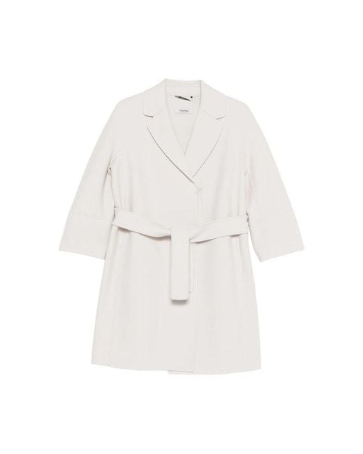 Max Mara White Neutrals Coats