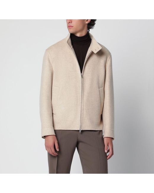 Lardini Natural Zipup Jacket for men