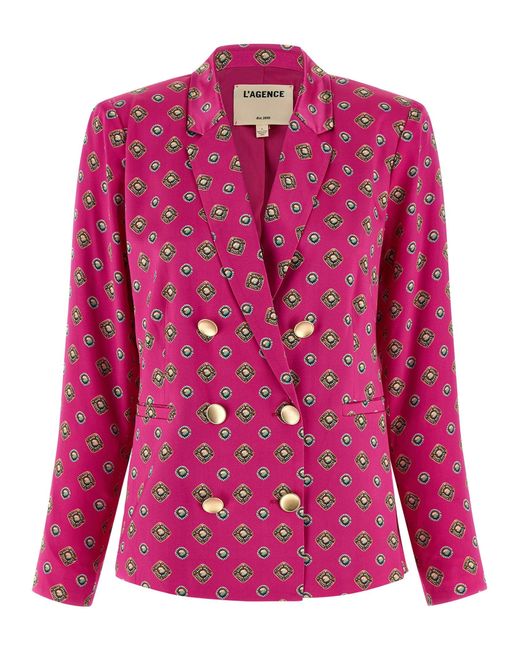 L'Agence Pink 'Colin' Blazer