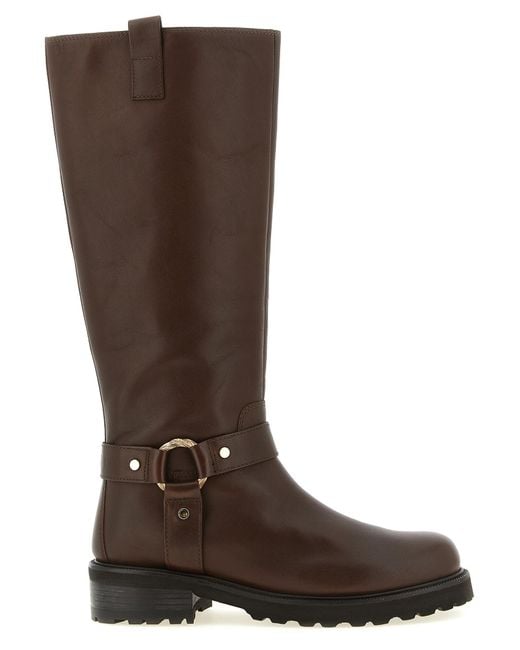 Twinset Brown Torchon Ring Boots