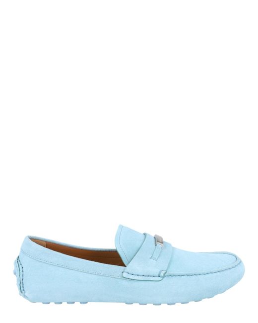 Ferragamo Blue Grenoble Suede Drivers