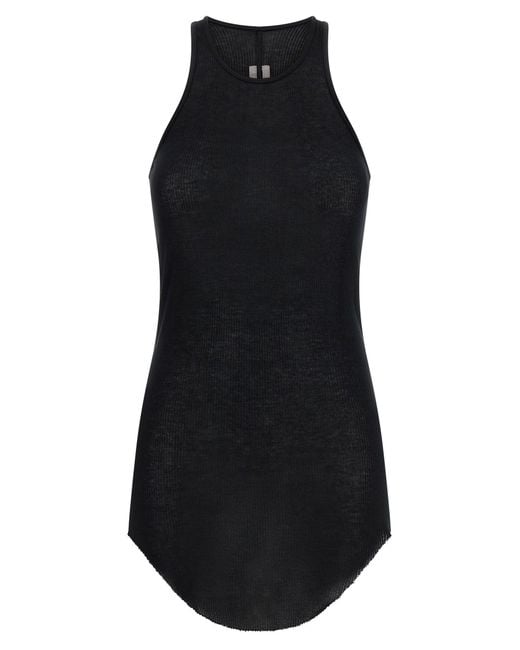 Rick Owens Black Basic Rib Tank