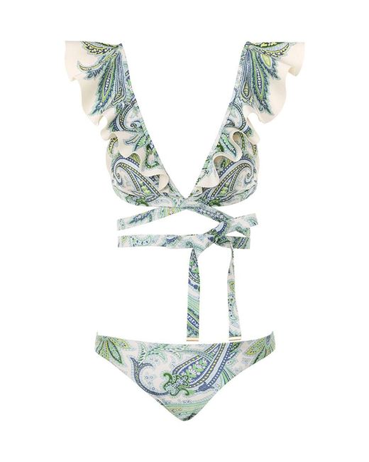 Zimmermann Blue Bikini Costume