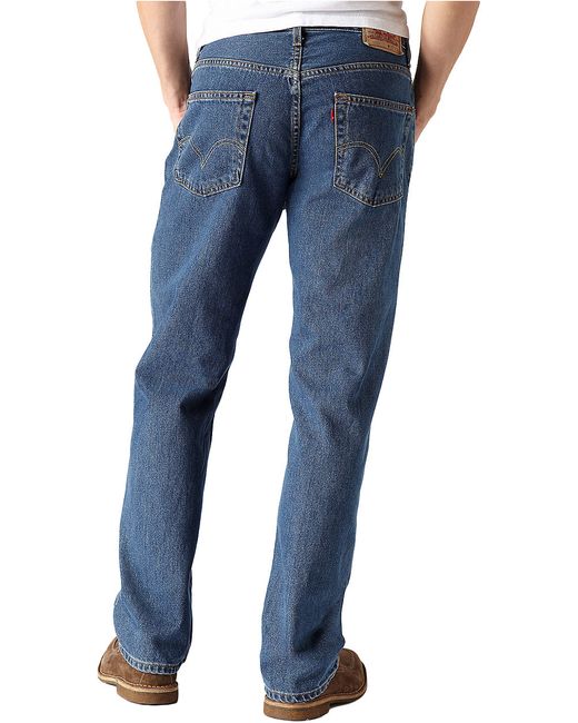 Levi's 550 Relaxed Fit Dark Stonewash Jeans in Blue for Men | Lyst