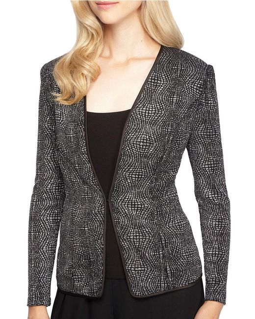 Alex evenings Embellished Jacket And Tank Top Set in Black Lyst