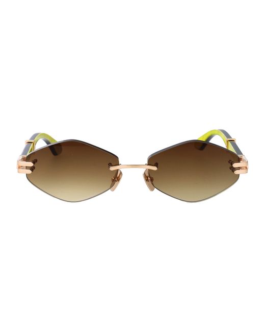 Maybach Brown Mg-Wek-M09 Titanium Sunglasses