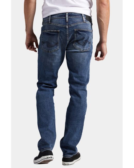 Silver Jeans Co. Konrad Slim Fit Slim Leg Jeans Shorts in Blue for Men |  Lyst